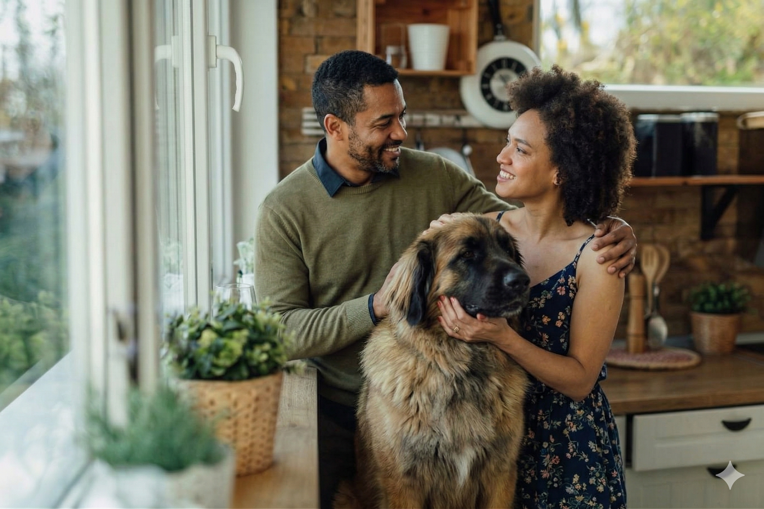 Clientes felices con sus mascotas